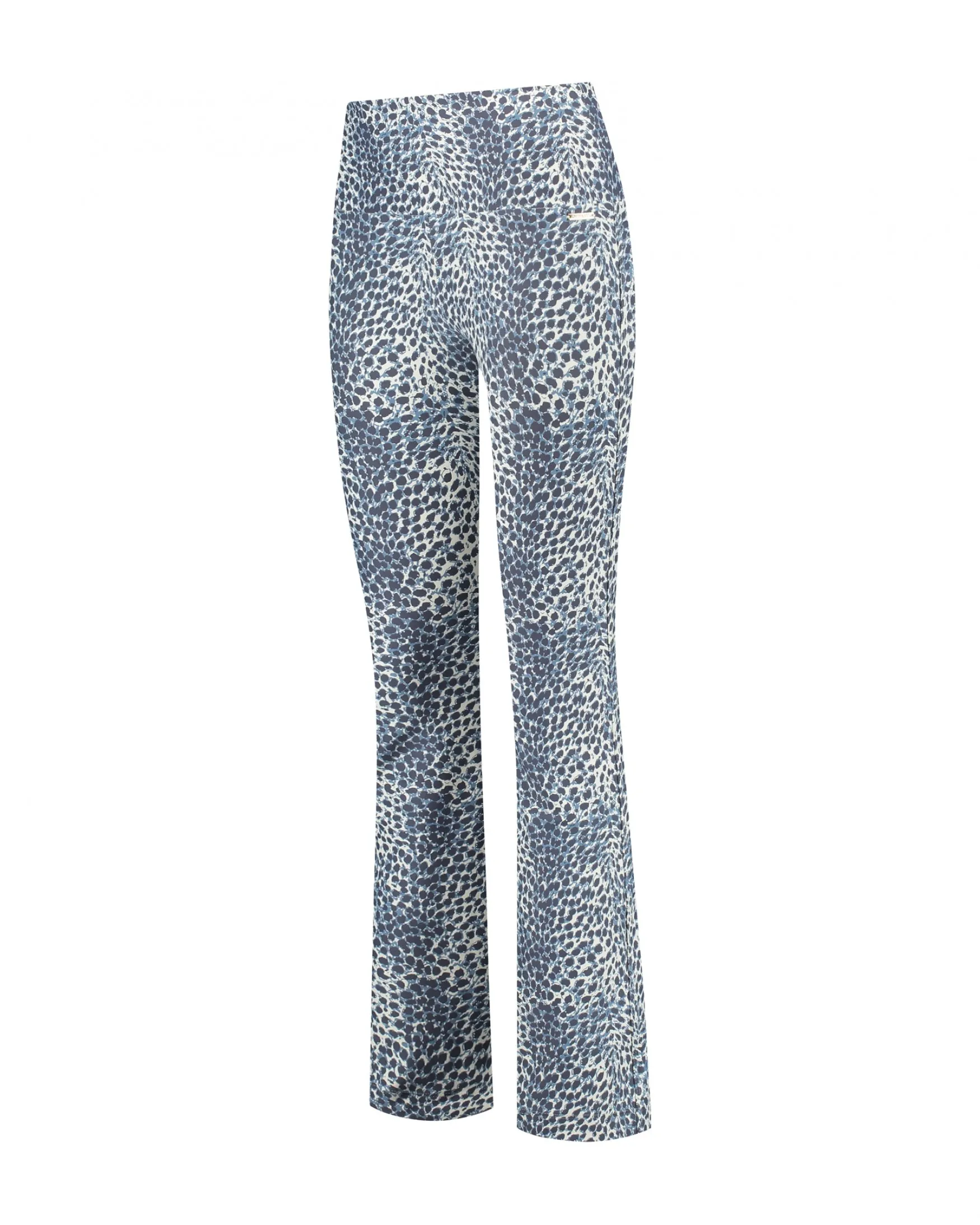 Celine Cropped Leggings Flared | Cheetah Summer Blue