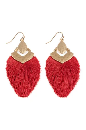 DANGLE TASSEL DROP EARRINGS